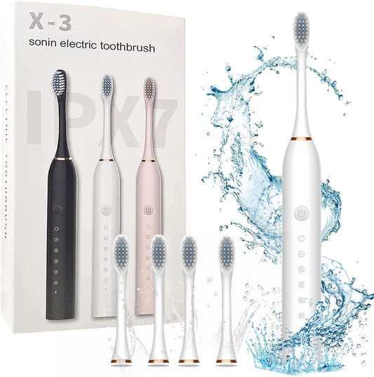 Rechargeable Toothbrush With 2 Extra Heads