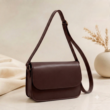 Classic Women's Leather Crossbody Shoulder Bag