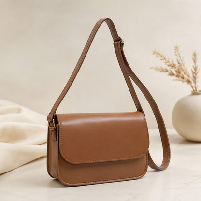 Classic Women's Leather Crossbody Shoulder Bag