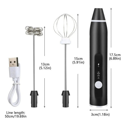 Rechargeable Electric Coffee Beater