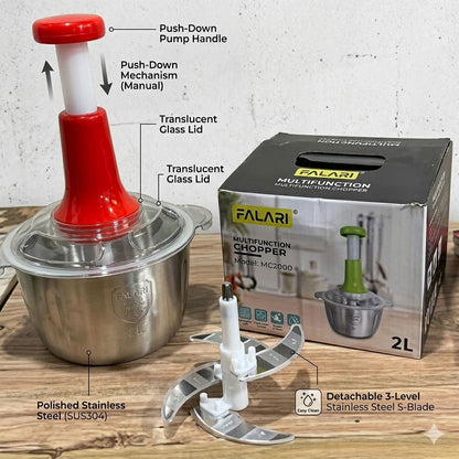 Effortless Bowl Vegetable Chopper & Meat Mincer