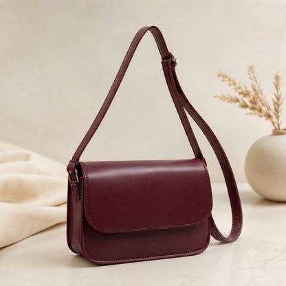 Classic Women's Leather Crossbody Shoulder Bag