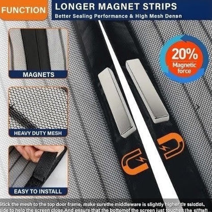 Mosquito Magic Mesh Door Magnetic Auto Closing Insect