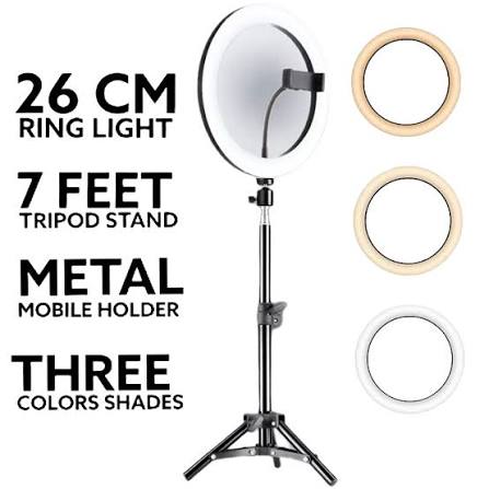 LED Ring Light with 7 Feet Adjustable Tripod Stand