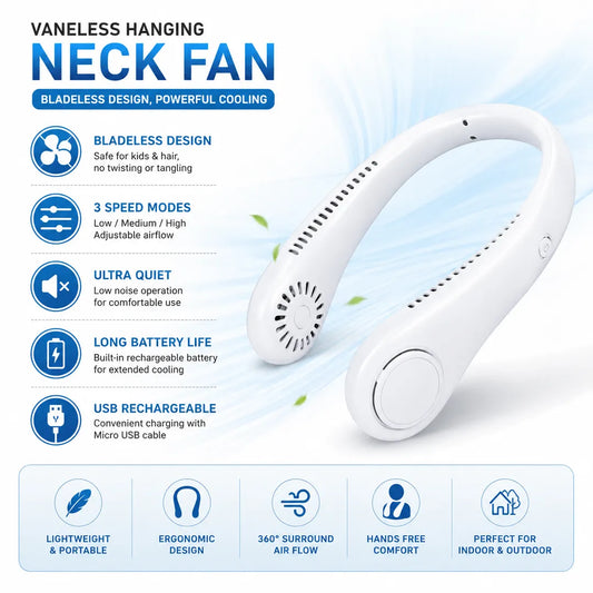 Mini Neck Portable Rechargeable Air Cooler
