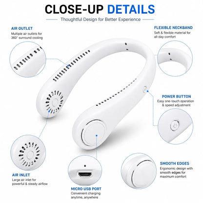 Mini Neck Portable Rechargeable Air Cooler