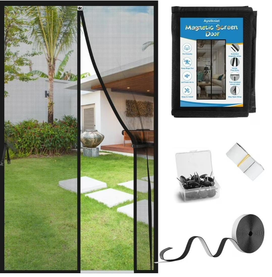 Mosquito Magic Mesh Door Magnetic Auto Closing Insect