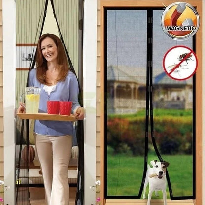 Mosquito Magic Mesh Door Magnetic Auto Closing Insect
