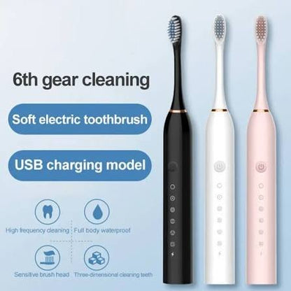 Rechargeable Toothbrush With 2 Extra Heads