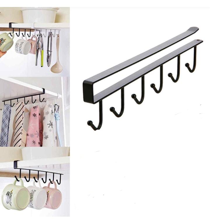 Under Cabinet Cup Holder Rack