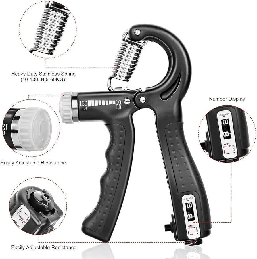 Adjustable Hand Gripper 5-60kg With Counter