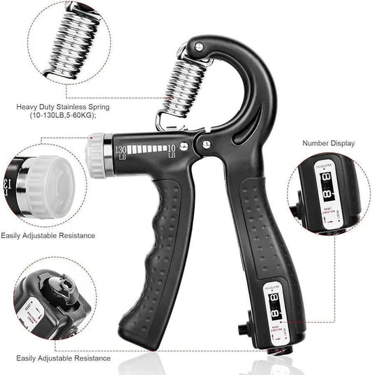 Adjustable Hand Gripper 5-60kg With Counter