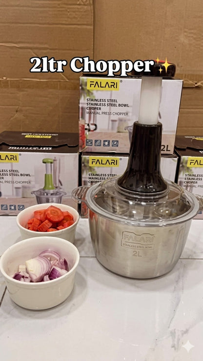 Effortless Bowl Vegetable Chopper & Meat Mincer
